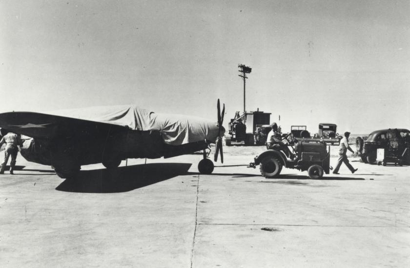 Bell XP-59A Airacomet with fake propeller on its nose