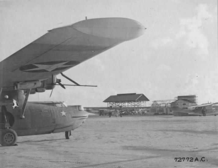 These aircraft patrolled hundreds of miles offshore looking for Axis submarines.