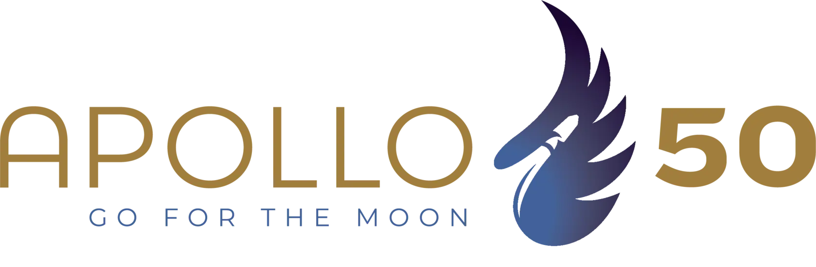 Logo for Apollo 50 celebration Go for the Moon