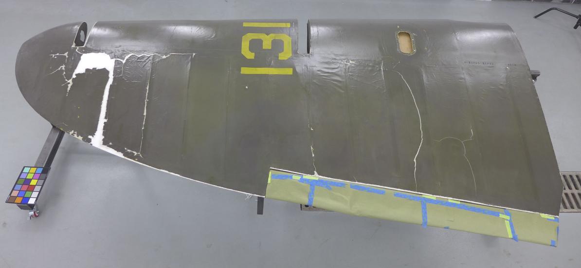 Protective Coating on Flak-Bait Rudder