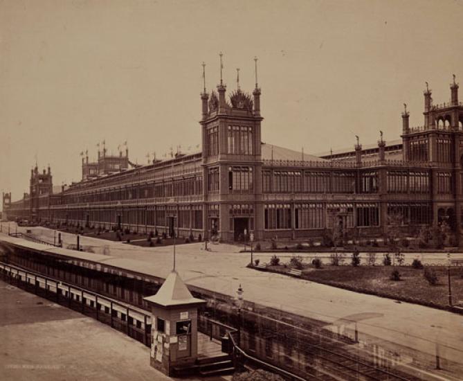 View of the Main Exhibition Building. 