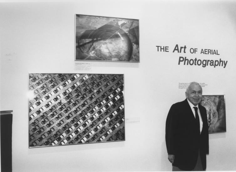 Art Lundahl, a pioneer in aerial reconnaissance photo interpretation, in the “Looking At Earth” gallery