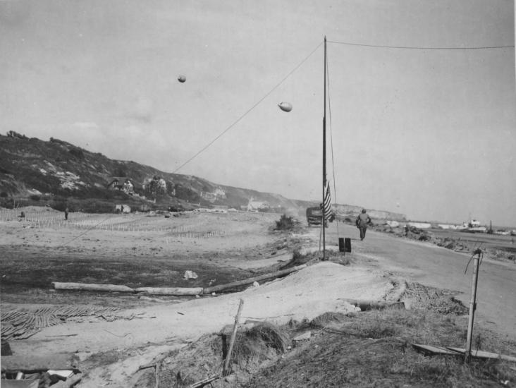 Barrage Balloon Over Omaha Beach Cemetery