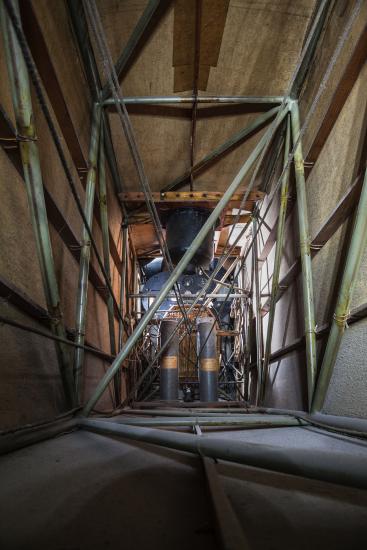 A photographer from inside the Spirit of St. Louis