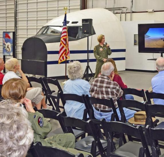 Maj. Christy Brannon, USAF, C-130J instructor pilot for the 79th Rescue Squadron at DMAFB. 