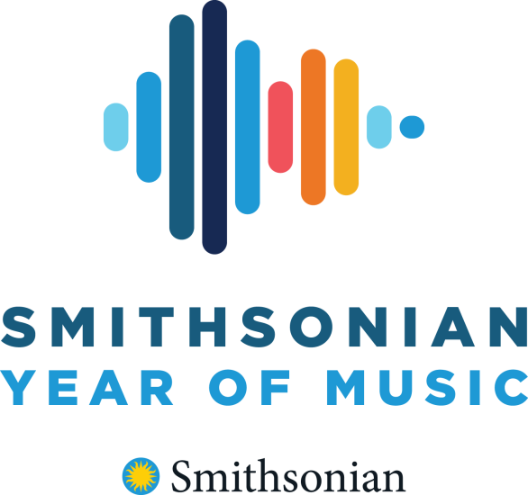 Smithsonian year of music logo