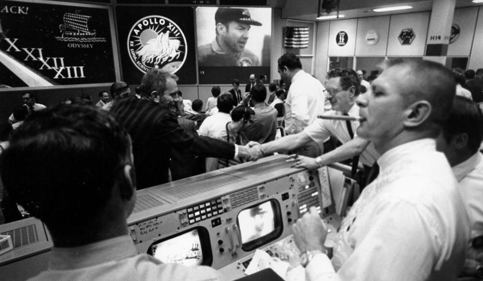 Gene Kranz in mission control