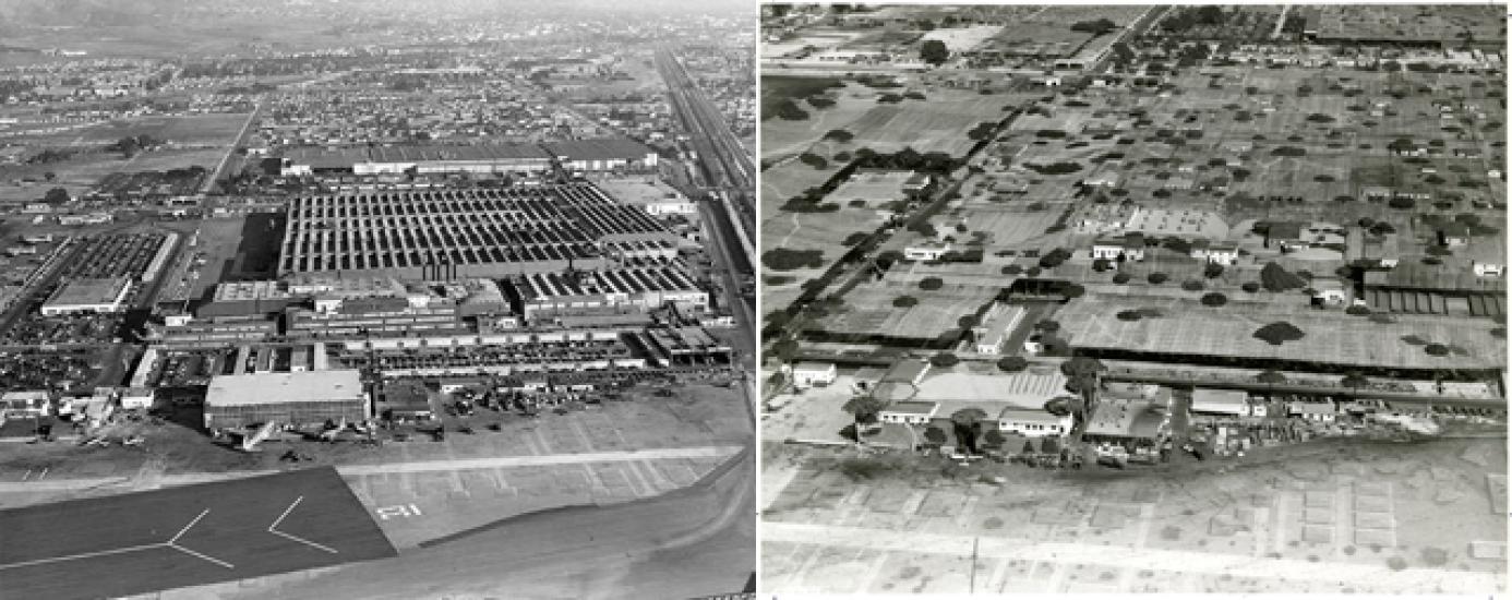 Image of Lockheed's Burbank plant