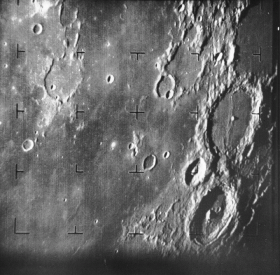 Ranger 7 took this image, the first picture of the Moon by a U.S. spacecraft, on July 31, 1964.