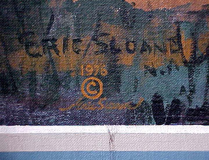 Eric Sloane Signature on Mural