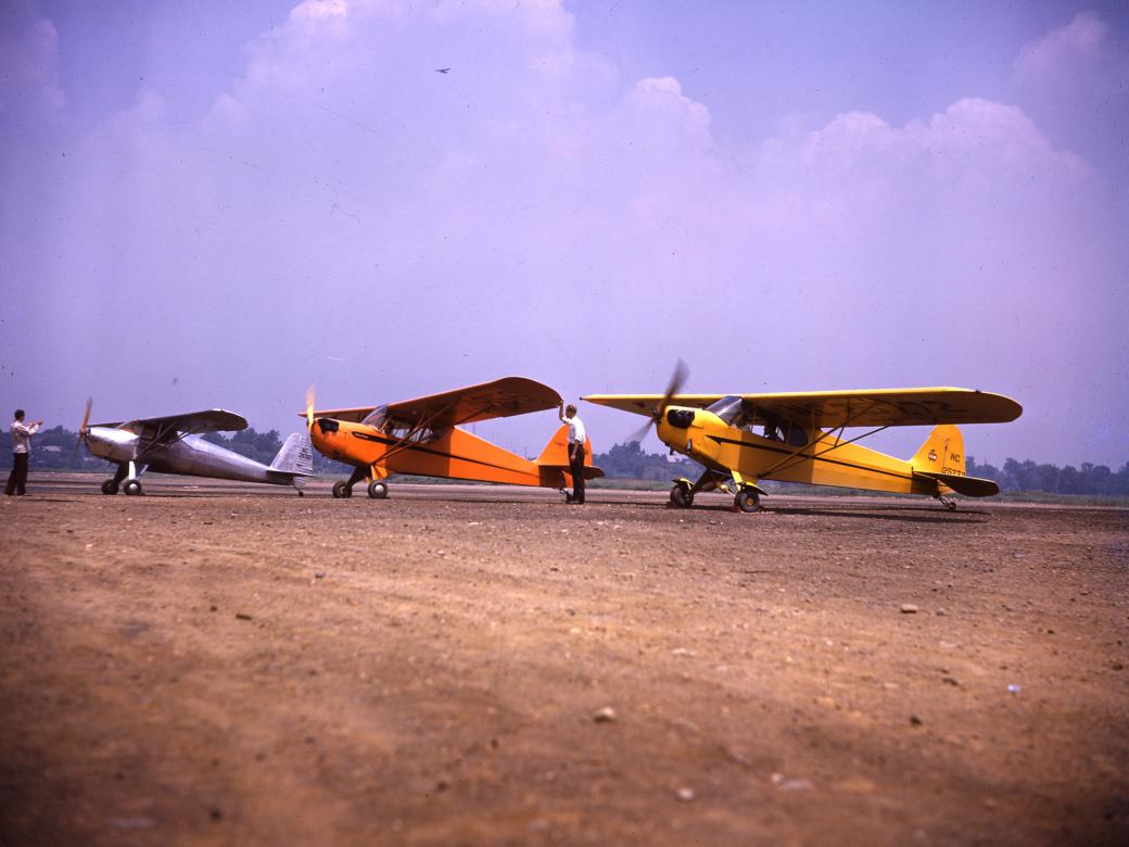 Luscombe Silvaire, Aeronca 65 Chief, and Piper Cub