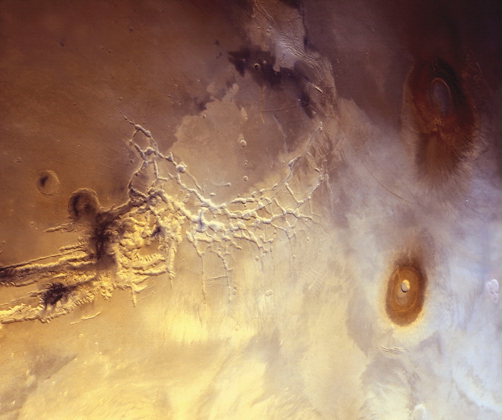 Part of Valles Marineris canyon system on Mars
