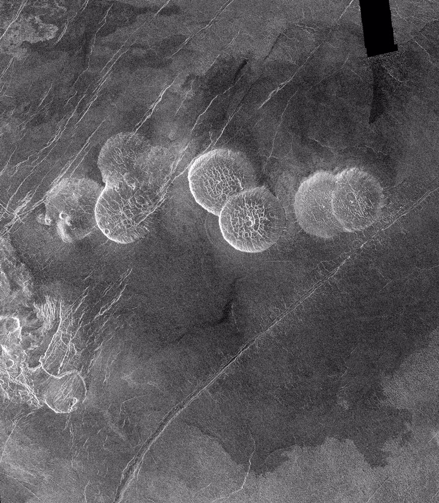 Venus' surface Lava Domes
